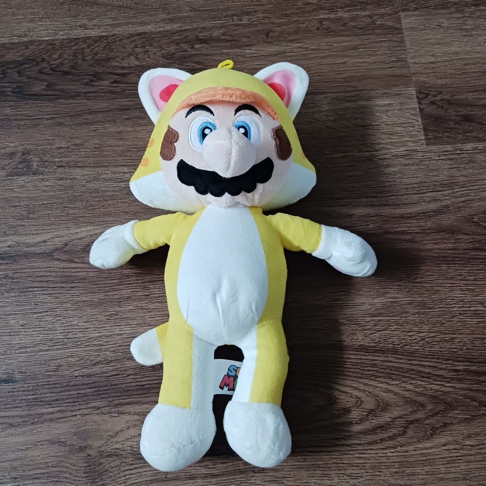 Super Mario Bros Mario Yellow Cat Costume Plush 12" 2022 Nintendo Good Stuff